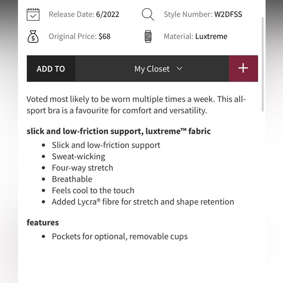 Lululemon NWT Energy High Neck Longline Bra**** - Picture 3 of 7
